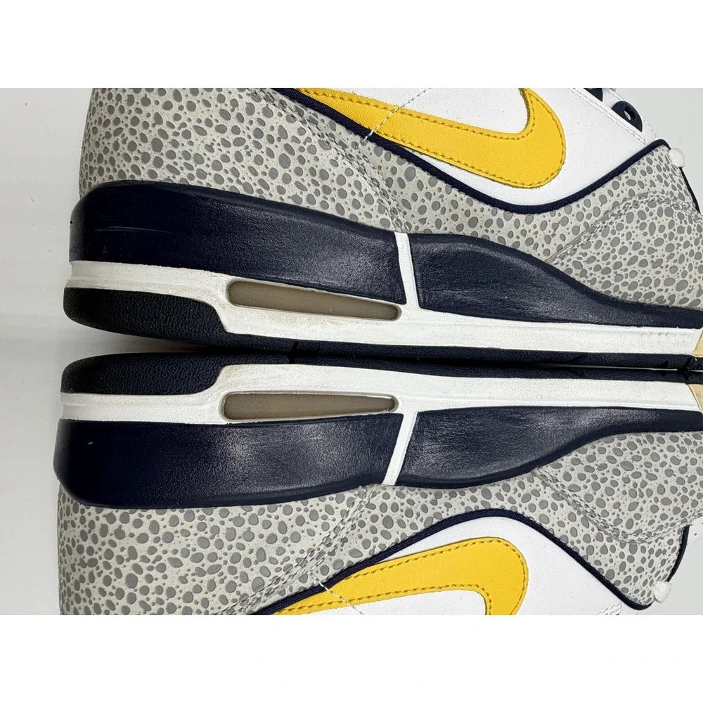 Nike Air Assault White Elephant Yellow Navy 315064-171 Mens Sz 12 No Box